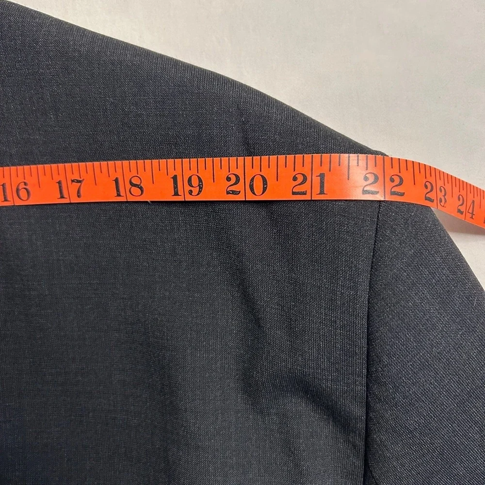 Oak Hill DXL Perfect Fit Blazer Mens 52L Gray Wool Blend Suit Jacket Sport Coat